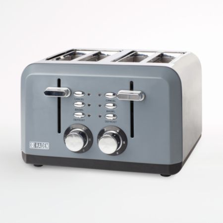 Haden Slate Grey Perth 4 Slice Toaster Crate And Barrel