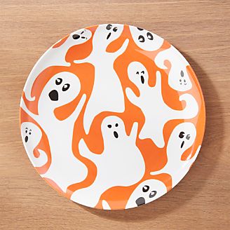 Halloween Ghost Melamine Dinner Plate