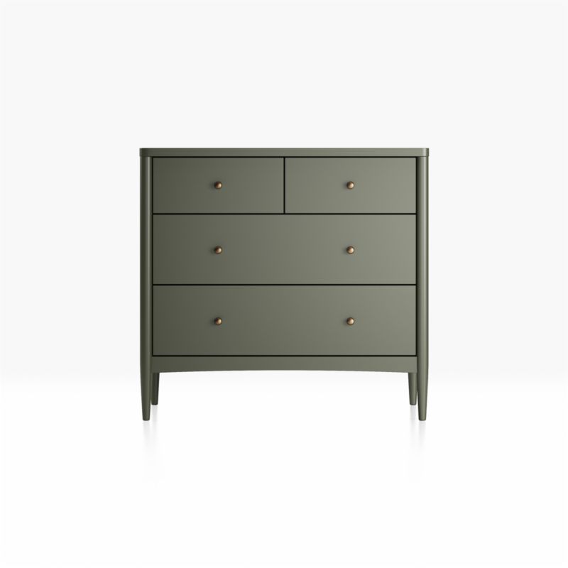 Kids Hampshire 4 Drawer Olive Green Dresser Crate And Barrel