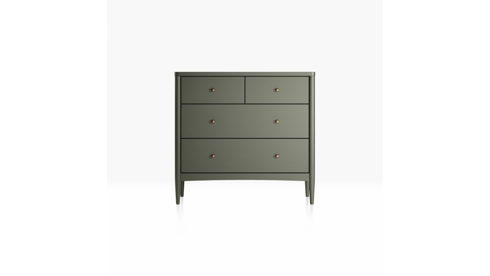 Kids Hampshire 4Drawer Olive Green Dresser + Reviews Crate and Barrel