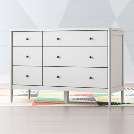 Kids Hampshire White 6 Drawer Dresser Crate And Barrel