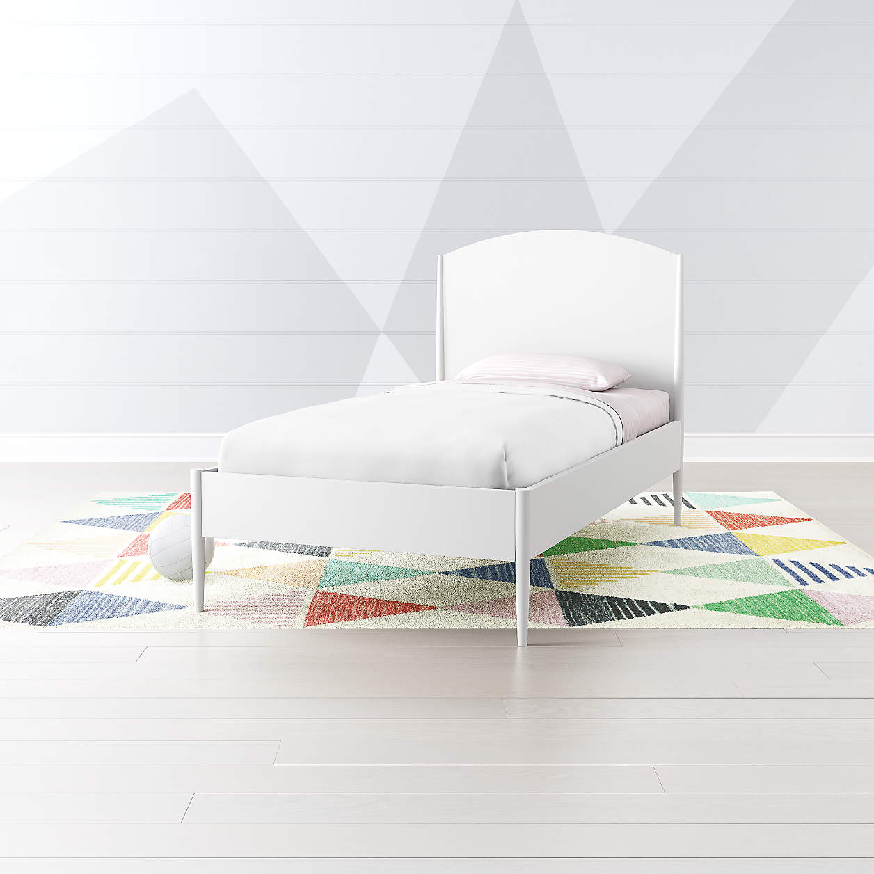 Hampshire White Arched Bed Crate and Barrel