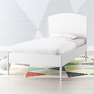 Top Quality Bedroom Furniture Crate And Barrel Hampshire White Arched Twin Bed