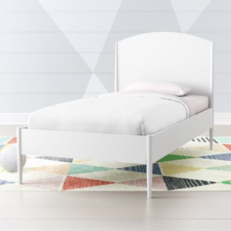 Hampshire White Arched Twin Bed Crate And Barrel