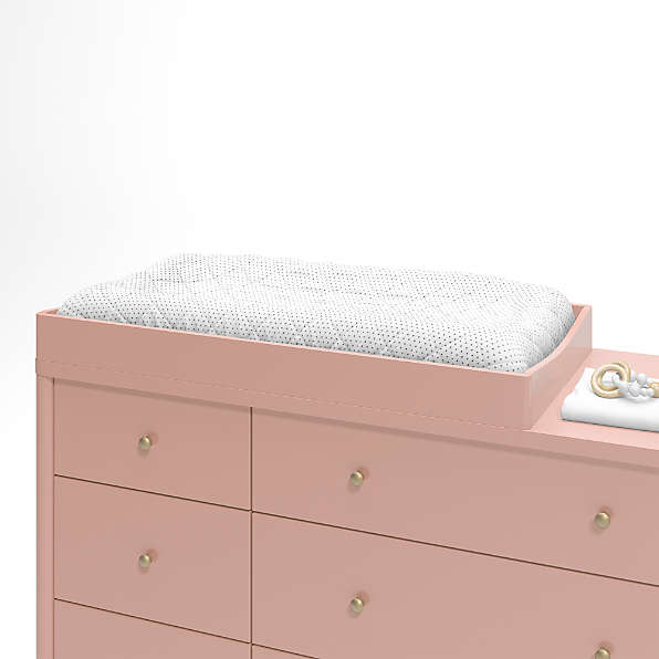 gold changing table topper