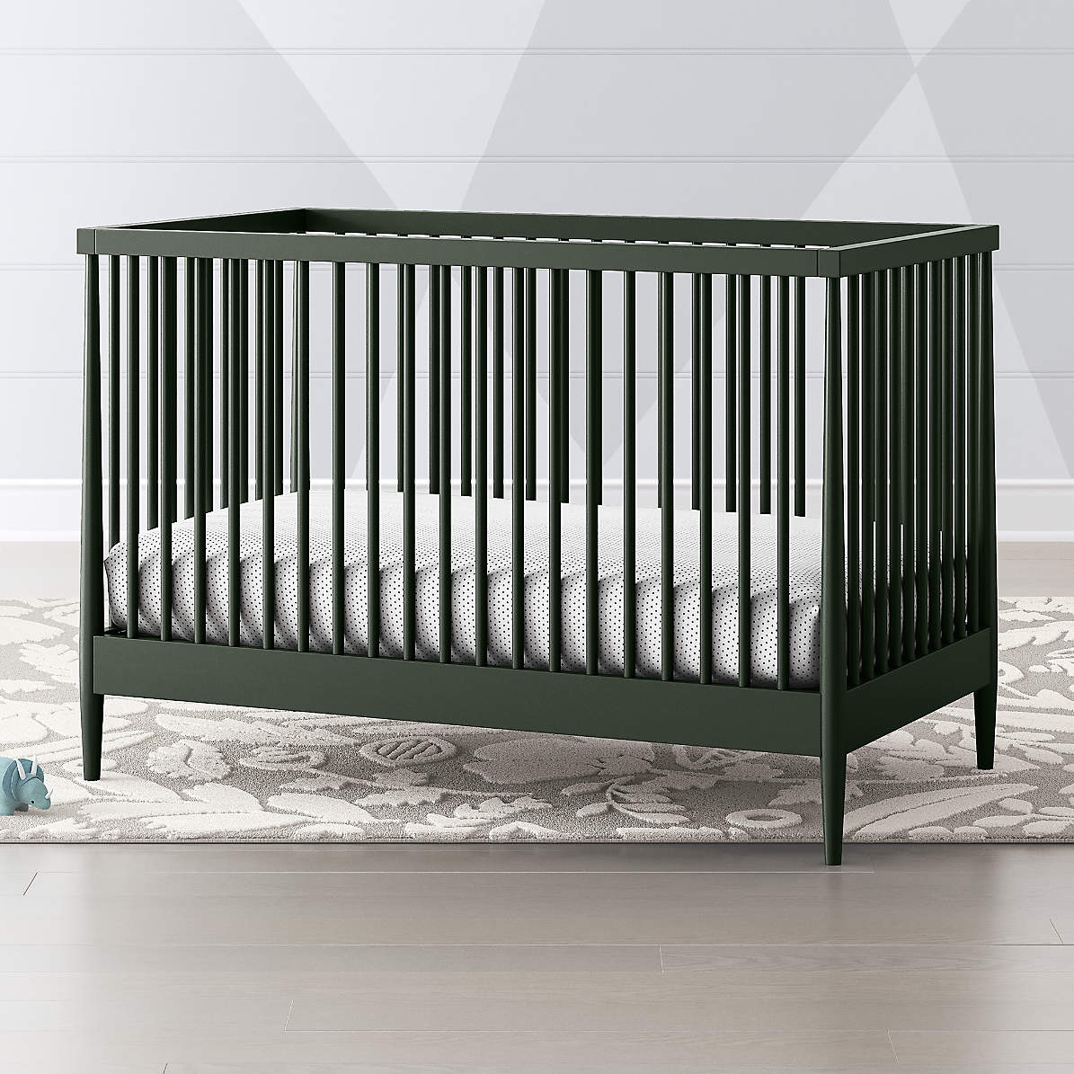 Hampshire Olive Green Crib | Crate and 