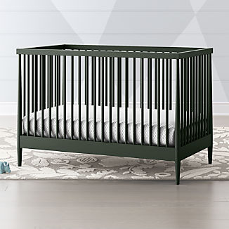 Binets And Baby Cribs Nursery Furniture Crate Barrel Hampshire Olive Green Crib