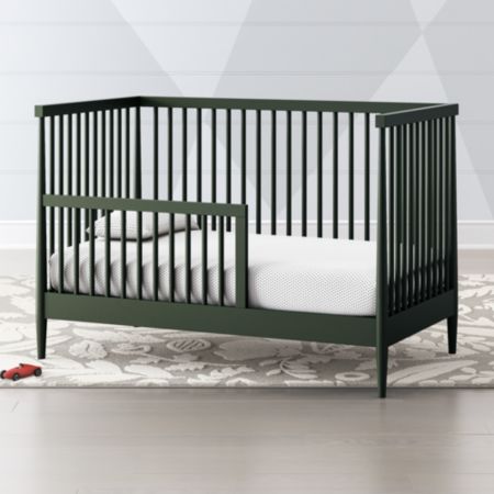 Hampshire Olive Green Toddler Rail Reviews Crate And Barrel