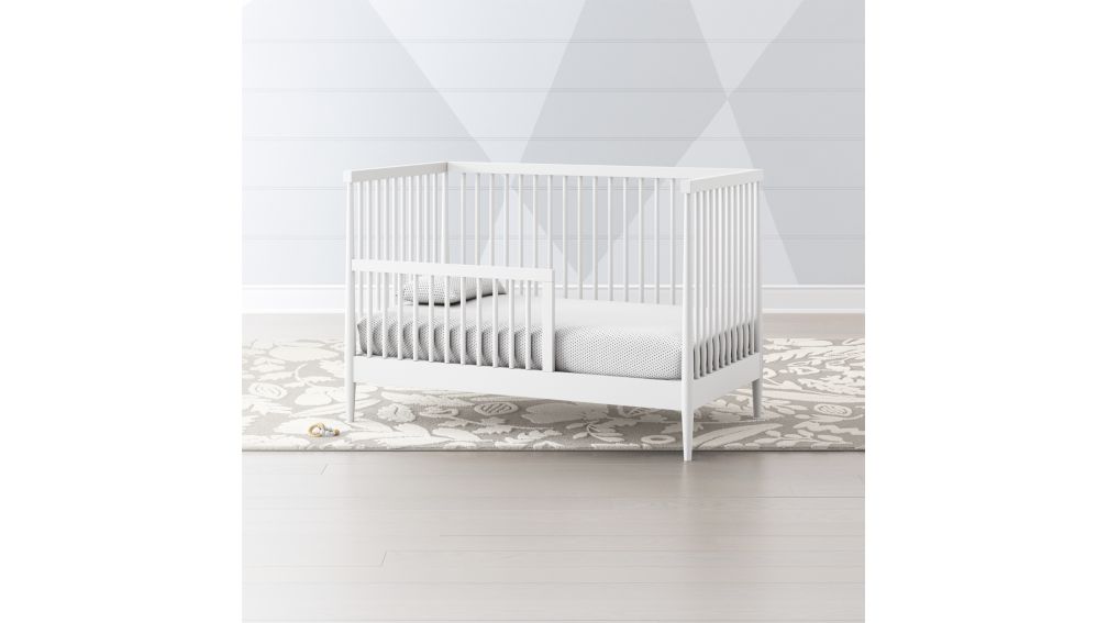 Hampshire White Toddler Rail + Reviews Crate and Barrel