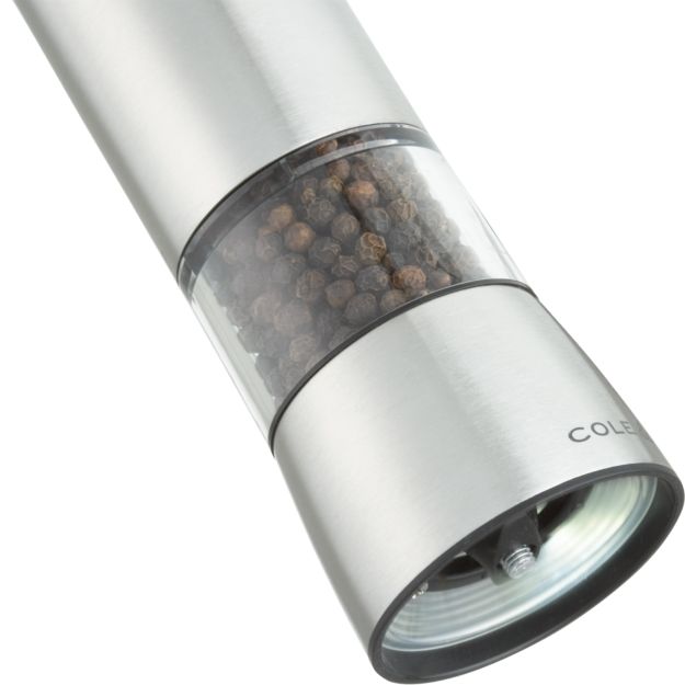 Cole & Mason Hampstead Electric Salt Mill with Light in Salt & Pepper