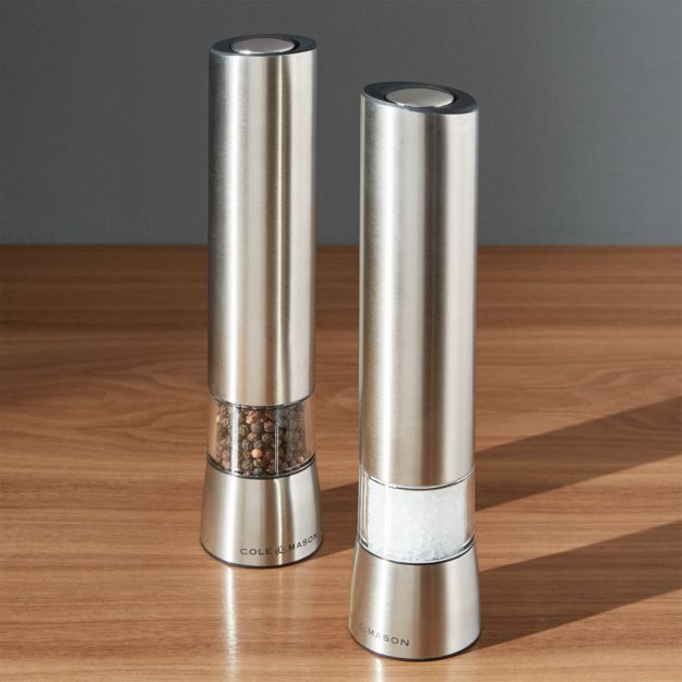 Electric Salt and Pepper Grinder | Crate and Barrel