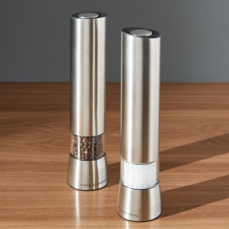 Cole & Mason ® Hampstead Electric Salt and Pepper Mills with Light