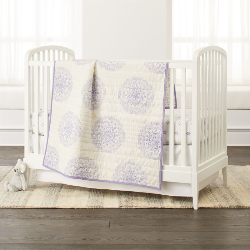 lavender nursery bedding