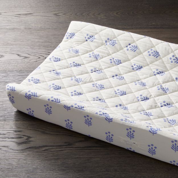 Handblocked Changing Pad Cover Crate and Barrel