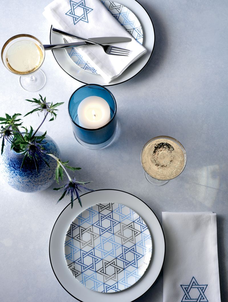 London Blue Hurricane Candle Holders | Crate and Barrel