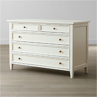 Dressers Chests Crate And Barrel Harbor Dama 5 Drawer Dresser