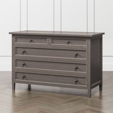 Harbor Grigio 5 Drawer Dresser Reviews Crate And Barrel