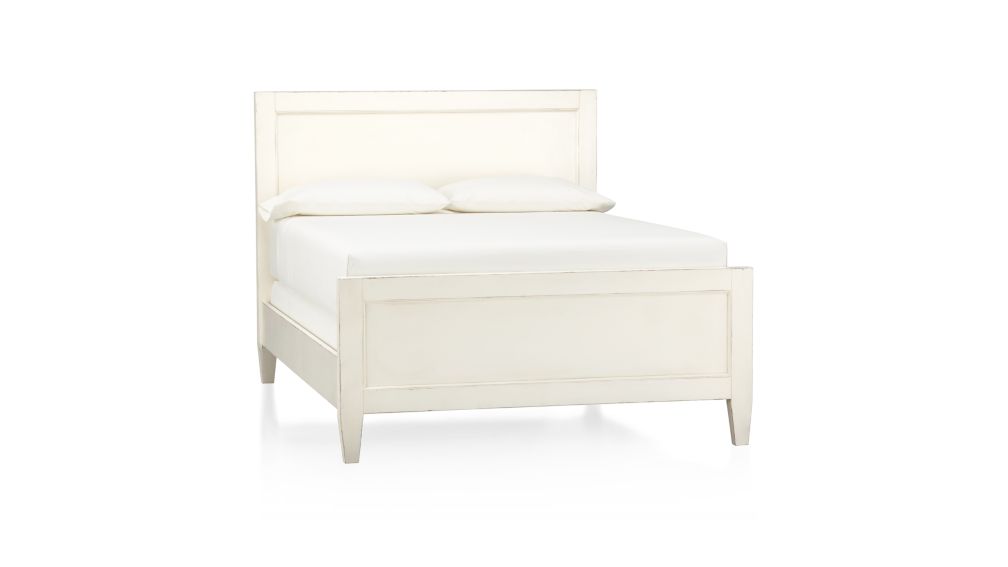 Harbor White King Bed Crate and Barrel
