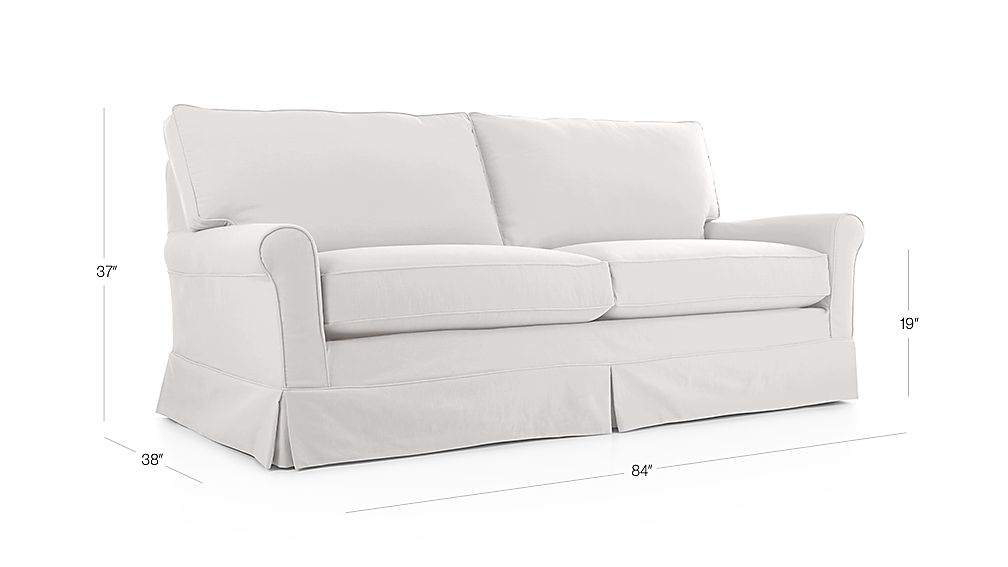 Harborside Slipcovered Apartment Sofa Crate and Barrel