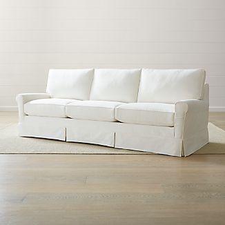 Sofa Slipcovers Crate And Barrel Harborside Slipcovered 106 Grande Sofa