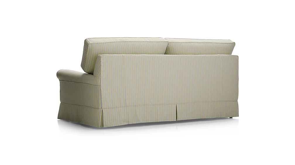 Harborside Stripe Slipcovered Full Sleeper Sofa Crate and Barrel