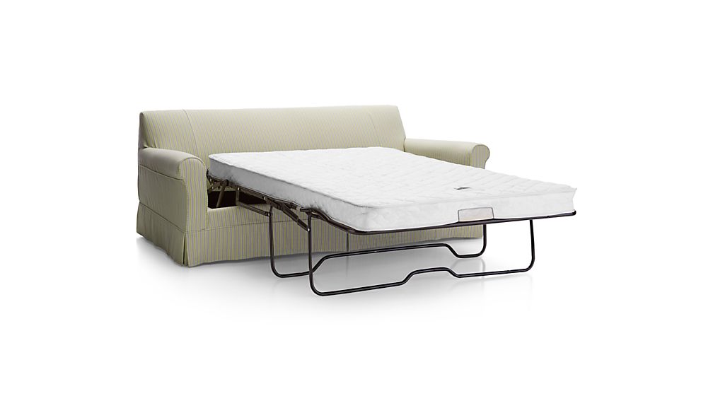 Harborside Stripe Slipcovered Full Sleeper Sofa Crate and Barrel