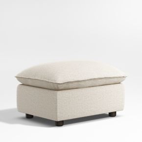 Image of Harbour Natural Flange Nursery Storage Ottoman