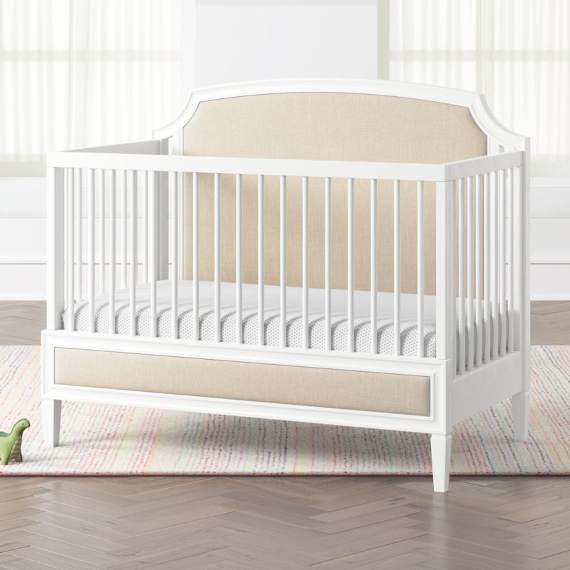 Upholstered Crib Headboard, Baby Crib With Upholstered Headboard