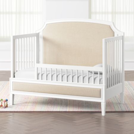 Toddler S White Crib Rail Reviews Crate And Barrel