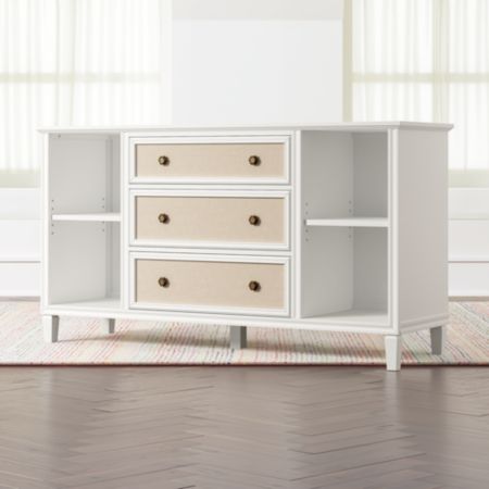 Kids Harmony Wide White Dresser Crate And Barrel