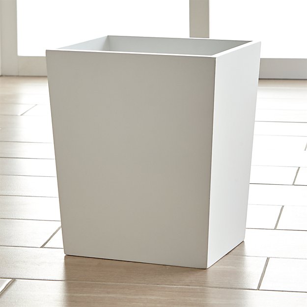 White Bathroom Garbage Cans harper white bathroom trash can | crate and barrel White Bathroom Garbage Cans harper white bathroom trash can | crate and barrel