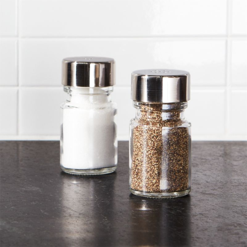 salt &amp; pepper shakers with lids