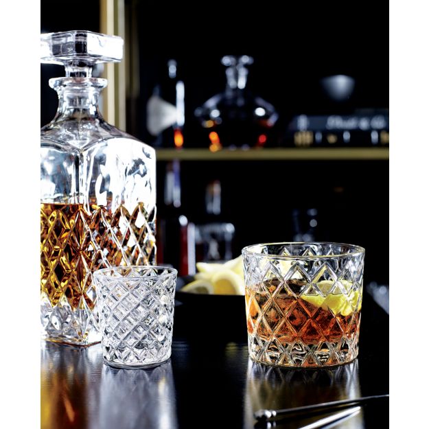 Hatch Cut Glass Decanter Crate and Barrel