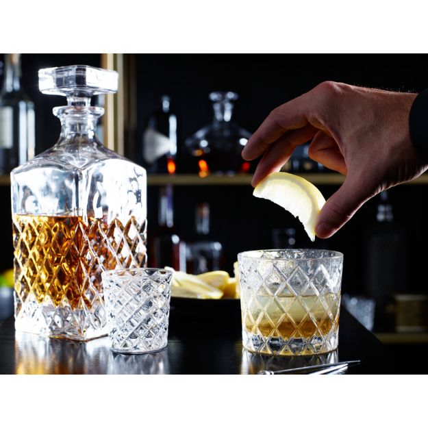 Hatch Cut Glass Decanter Crate and Barrel