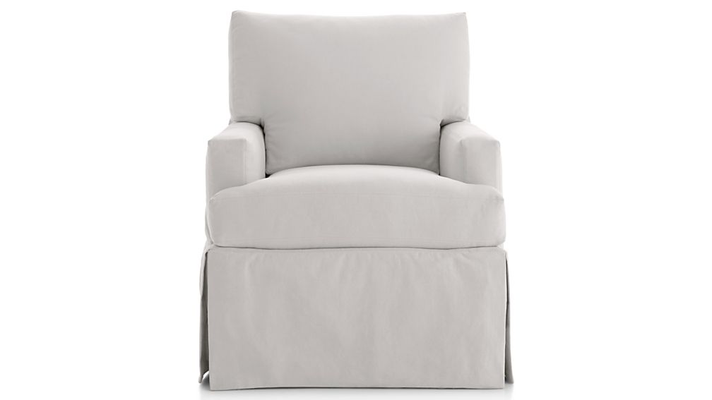 Hathaway Slipcovered Chair Crate and Barrel