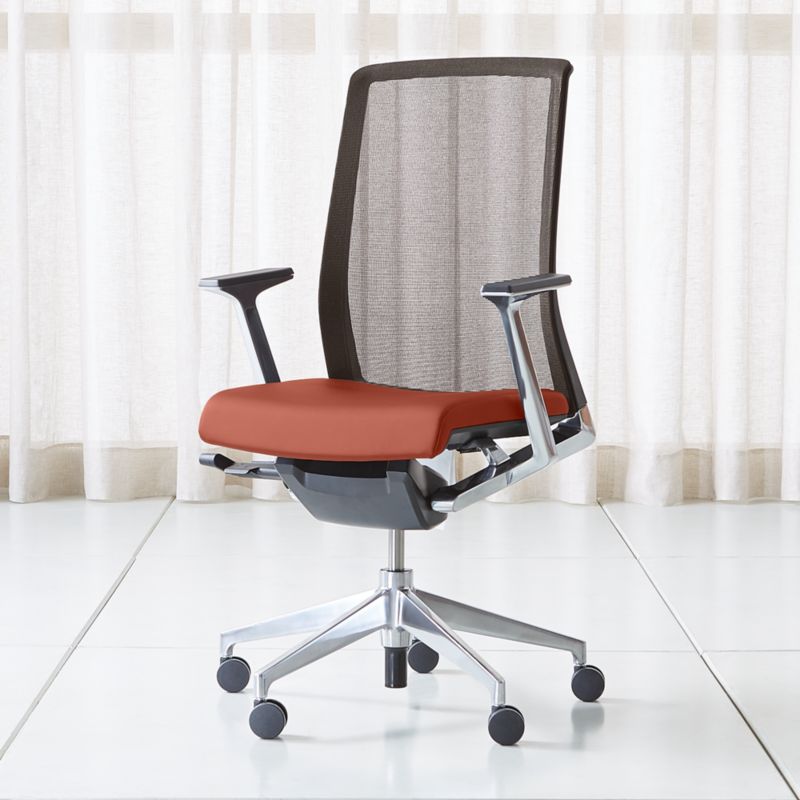 Haworth Wine Very Task Chair + Reviews Crate and Barrel