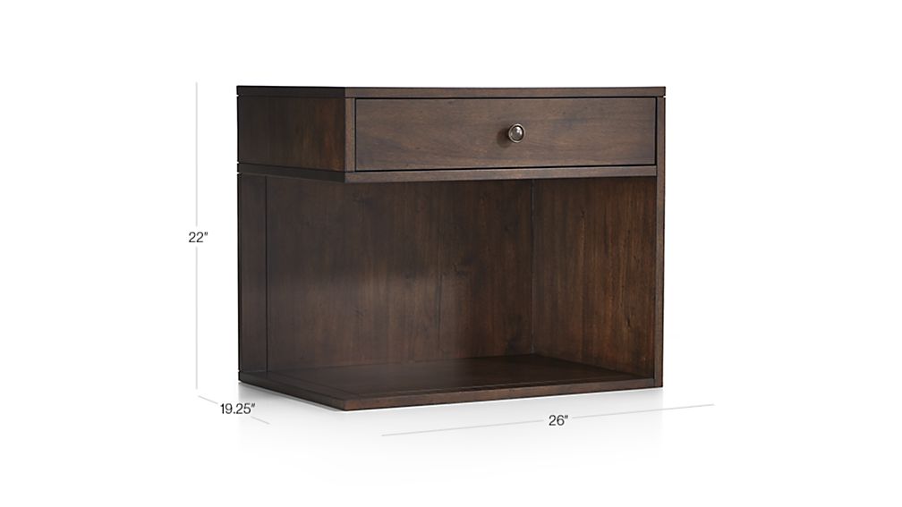 Hayden Right Nightstand Crate and Barrel