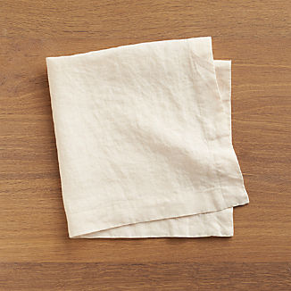 Helena Vanilla Ivory Linen Dinner Napkin