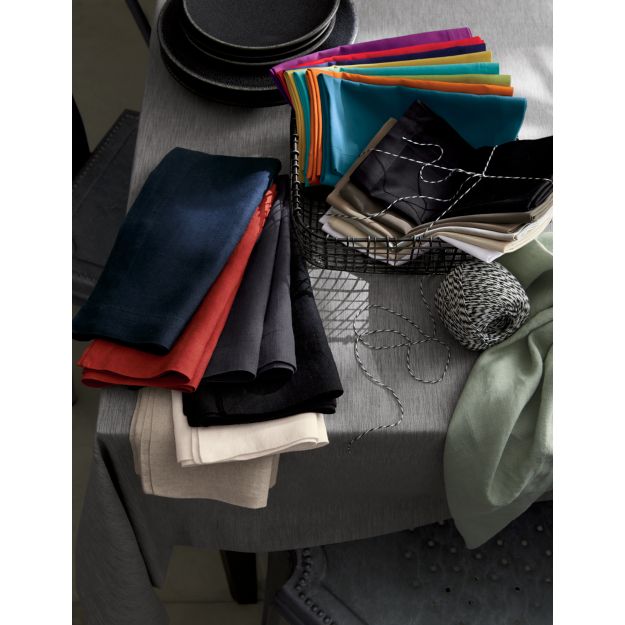 Fete Orange Cloth Dinner Napkin Crate and Barrel