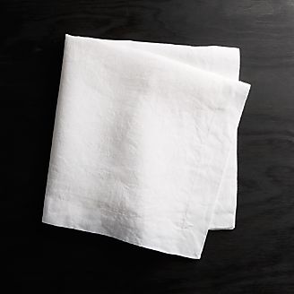 Paper Cloth Napkins Crate And Barrel Helena White Linen Napkin