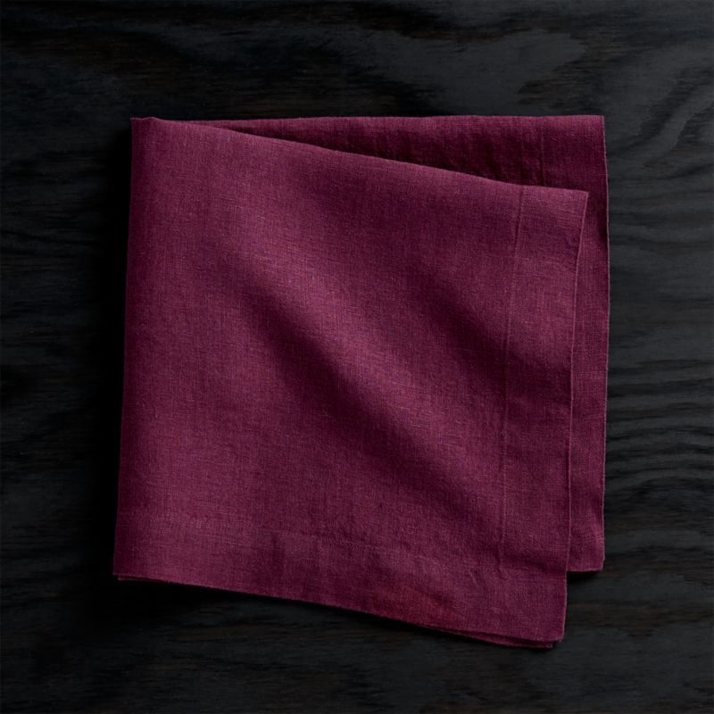 Helena Wine Linen Napkin + Reviews Crate and Barrel Canada
