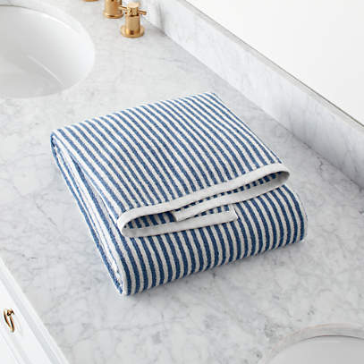 blue grey bath towels