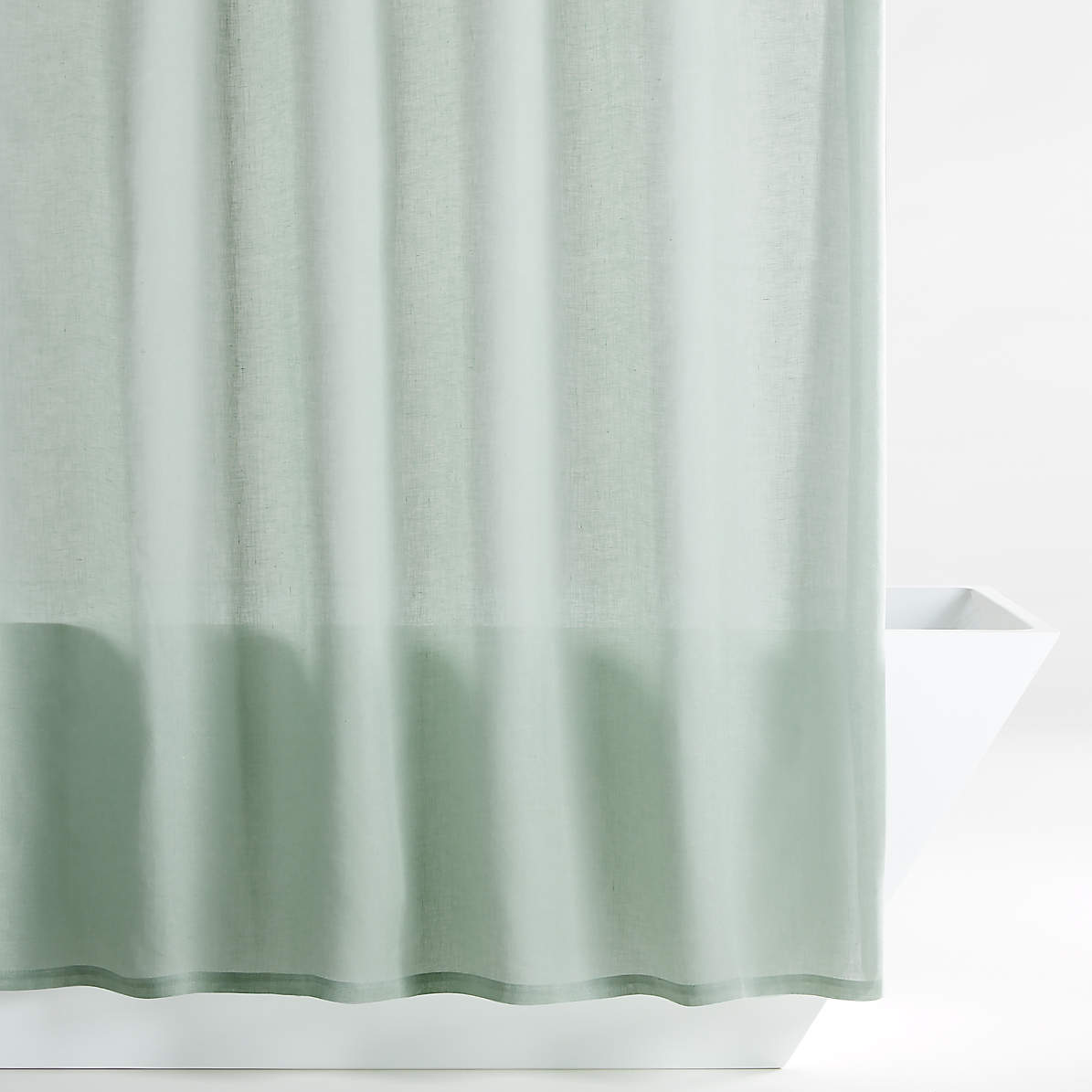 grey and green shower curtain