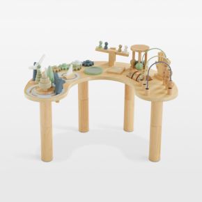 Image of Wonder & Wise by Asweets Wooden Adjustable Toddler Activity Table