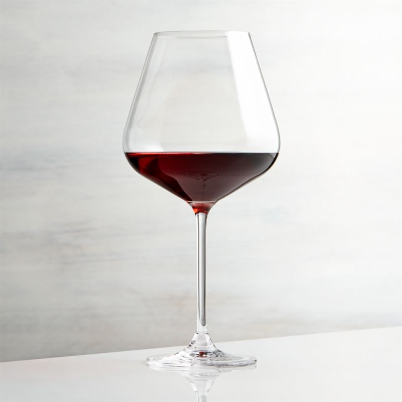 Hip Large Red Wine Glass + Reviews Crate and Barrel