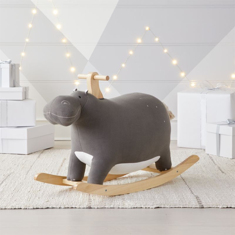 hippo rocking horse