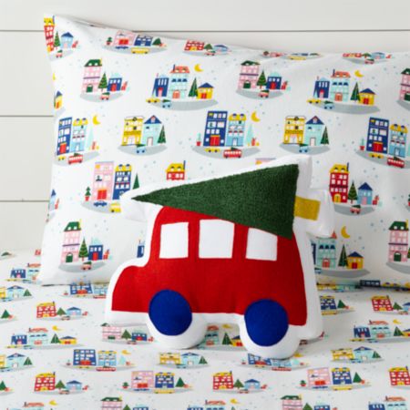 Holiday City Car Throw Pillow Crate And Barrel