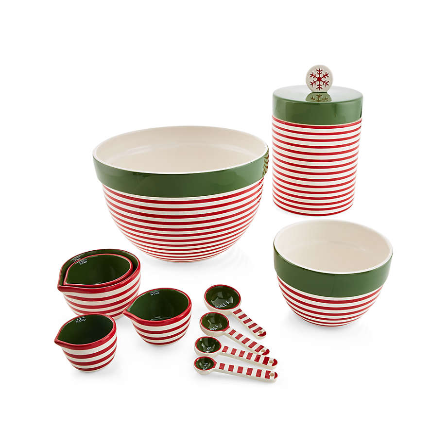 Viewing product image Holiday Stripe Large Mixing Bowl