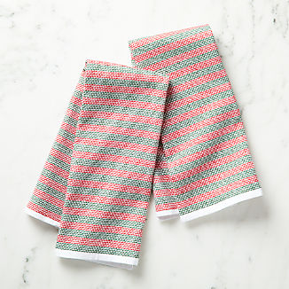 Holiday Textured Terry Dish Towels, Set of 2