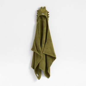 Image of Crocodile 100% Organic Cotton Hooded Kids Towel